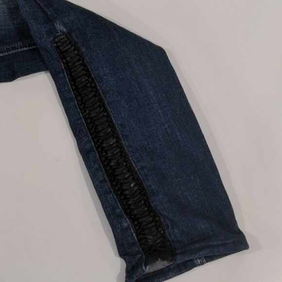 rag & bone Justine Crop Jeans in PrestonLamb Leather Lace Up size 27 - Picture 11 of 11